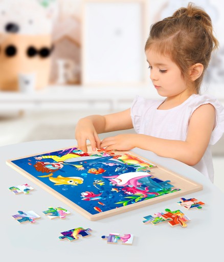 DREVENÉ PUZZZLE 60 KUSOV PUZZZLE ZOO 885