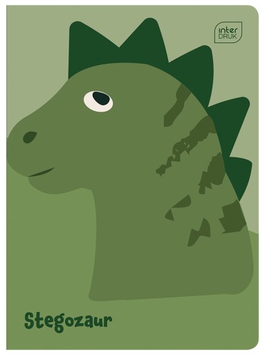 16-listový štvorčekový zápisník Dinosaurs Interprint