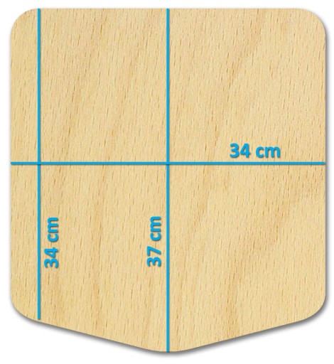 CHLEBOVÁ PIZZA NÁPLŇOVÁ DOSKA 37X34 VEĽKÁ XL
