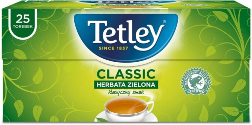 Zelený čaj vo vrecúškach Tetley 25ks x 1,5g