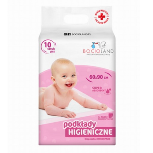 Absorpčné hygienické prebaľovacie podložky 90x60 10 ks