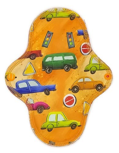 MEDIUM M Bambusová opakovane použiteľná hygienická vložka - Cars
