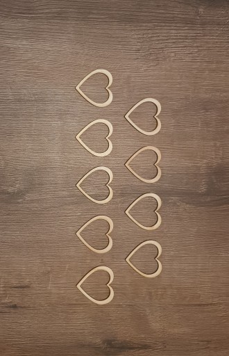 5 cm / 10 ks Heart Hoop základňa pre Macrame Catcher