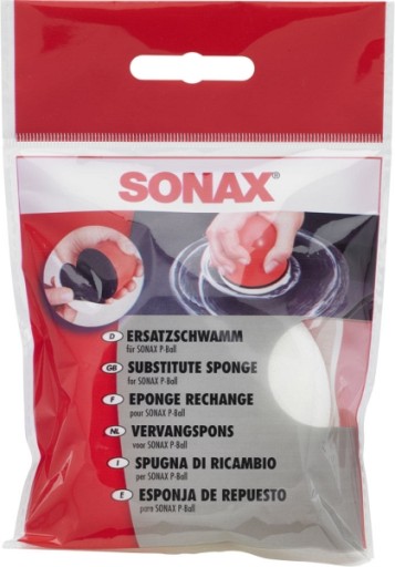 LEŠTIACA HUBKA SONAX P-BALL, VYMENITEĽNÁ VLOŽKA NA VELCRO