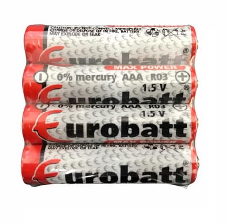 BATÉRIE EUROBAT SILNÝ VÝKON R03 AAA BATÉRIE 4 KS