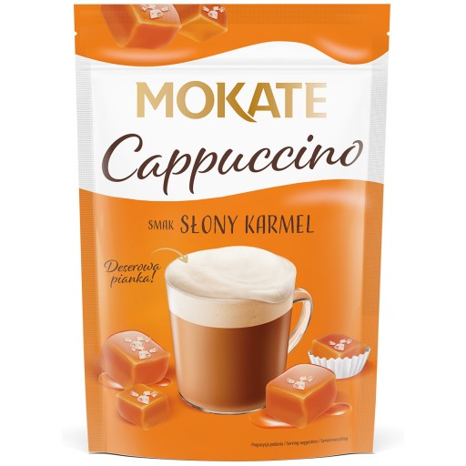 Mokate Cappucino s príchuťou slaného karamelu 110g