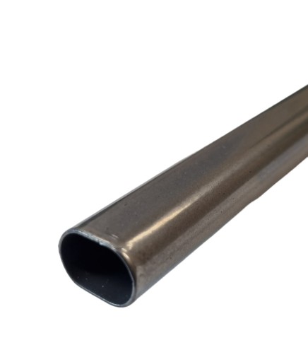 Oválna tyč 863 mm kov + hliníkové úchytky