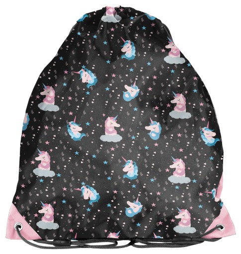 ŠKOLSKÉ TAŠKA NA OBUV OPASOK UNICORN, ČIERNA