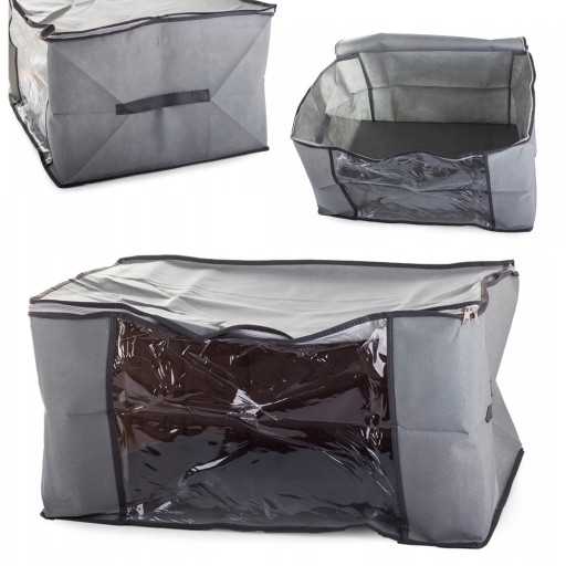 Priestranný box, veľký organizér na uloženie posteľnej bielizne, 60x45x30