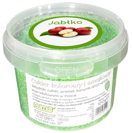 Cukor do cukrovej vaty Jablko 100g Jabl