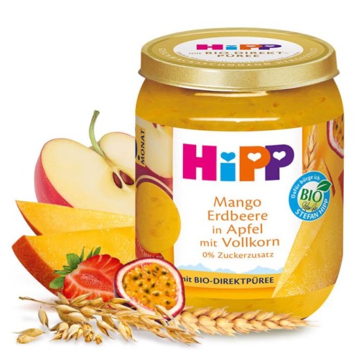 Hipp Bio Dezert Mango Jahody Jałko Cereálie 6m 160g