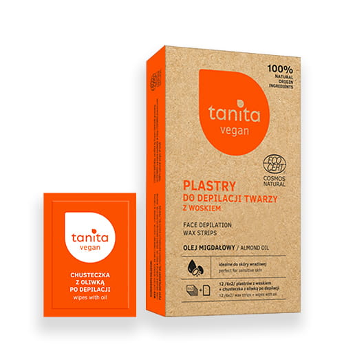 TANITA 12 VOSKOVÝCH NÁplastí NA DEPILÁCIU TVÁRE