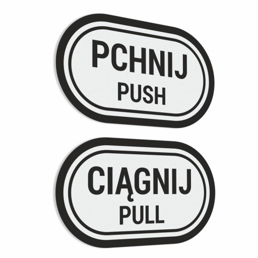 Push Pull - Push Pull - samolepky 7x12