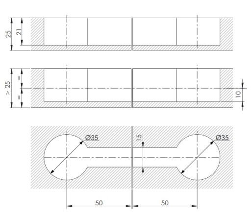 Konektor pre pripojenie pracovných dosiek QUICK 35 M8x100mm BIELY