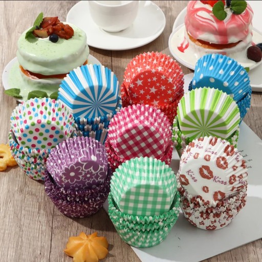Papierové košíčky 100 ks na muffiny a košíčky 1008