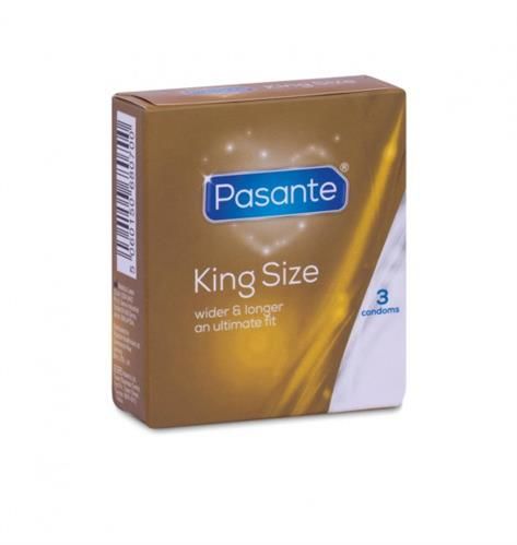 Pasante King Size XL kondómy 3 kusy zväčšené