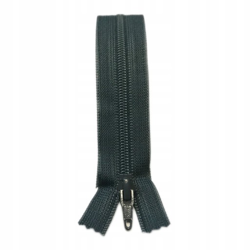 YKK plastový zips 18cm na nohavice ŠEDÁ 579