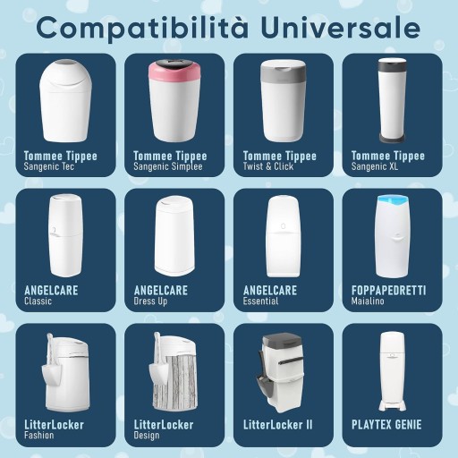TAŠKY NA PLIENKY VLOŽKY PLIENKY Tommee Tippee ANGELCARE LitterLocker x3