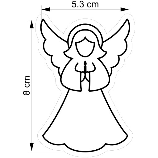 Vykrajovač na sušienky Communion Angel Angel 6