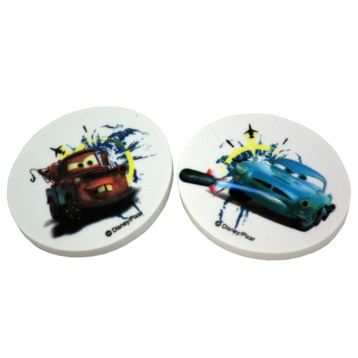 Guma CARS - 2 veľké kusy s autíčkami