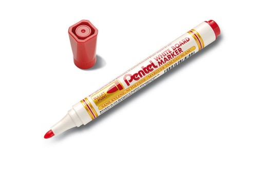 Pentel MW85 červený za sucha zmazateľný popisovač na biele tabule