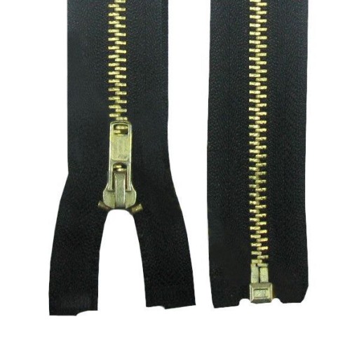 KOVOVÝ Zips 65 ČIERNA