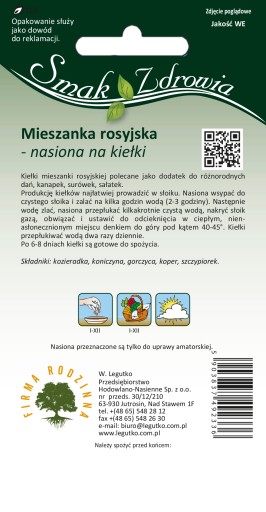 Semená na klíčky, ruská zmes, 20g