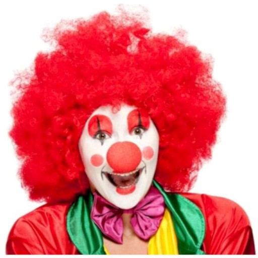 KLAUN NOSE, červený, penový kostým KLAUN