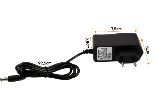 ZÁSUVNÝ ZDROJ 12V 1A 12W PRE RGB LED PRUHY