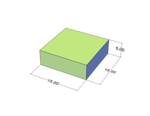 Neodymový tanierový magnet MPŁ 15x15x5 N38
