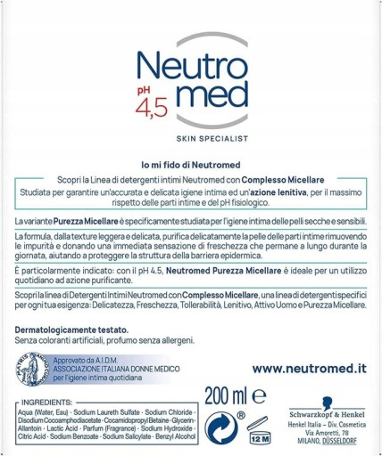 NEUTROMOVANÁ TEKUTINA NA INtímnu hygienu ukľudňujúca 2x200ml IT