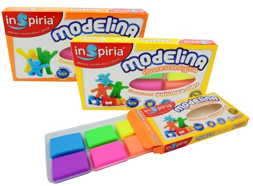 Modelovacia hmota Inspiria FLUORESCENT 6 farieb 9806