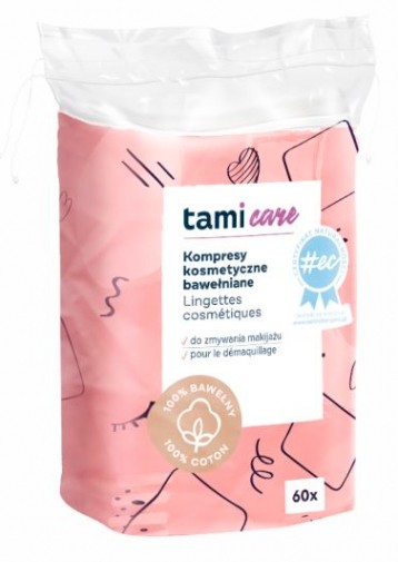 Tami, kozmetické obklady, bavlna, 60 kusov