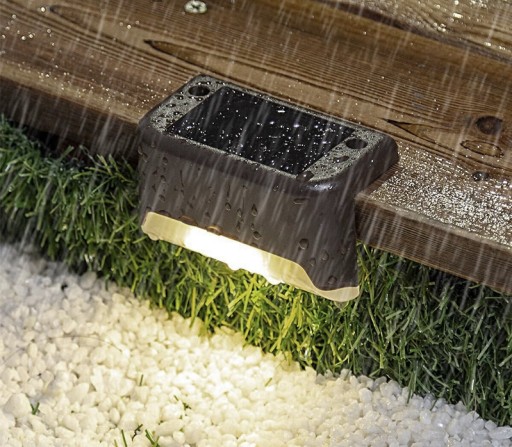 SOLÁRNE ZÁHRADNÉ SCHODISKO LED PRE TERASU VODOTĚSNÉ 4KS