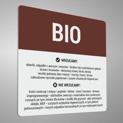 Nálepka na košík - Bio 15x15