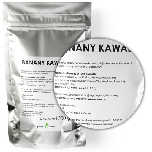 SUŠENÉ BANÁNY V KUSOCH banánová poleva 1kg