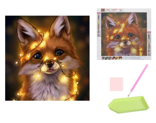 Diamantová mozaiková výšivka Fox Fox Diamantový obraz
