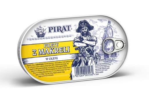 Losos filet z pirátskej makrely v oleji 160g