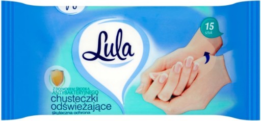 Antibakteriálne osviežujúce obrúsky LULA 15 x 12