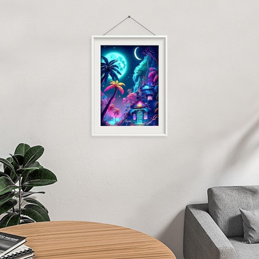 Diamantová výšivka 5D diamantová maľba 30x40cm DIY nočná krajina