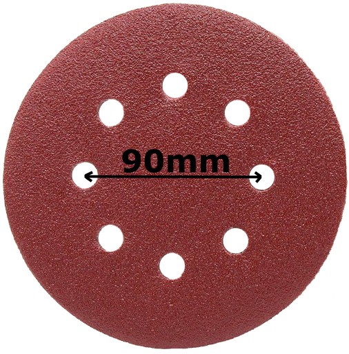 BRÚSNY PAPIER 180mm KOTÚČE NA VELCRO PRE P80 OSCILAČNÚ BRÚSKU 10 ks