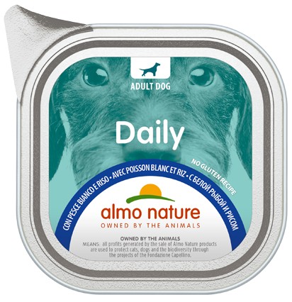 Almo Nature Daily s bielou rybou a ryžou 100g