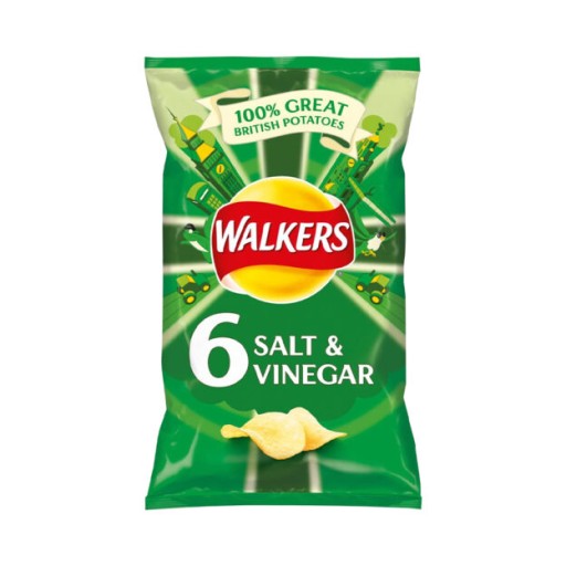 1x 150g WALKERS Lays Salt & Vinegar Crisps UK