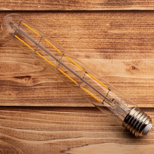 E27 LED žiarovka 8W Filament T30 Tubus 360° 3000K Teplá biela