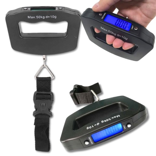 CESTOVNÝ TURISTICKÝ HÁK NA BATOŽINU VÁHA 50KG LCD