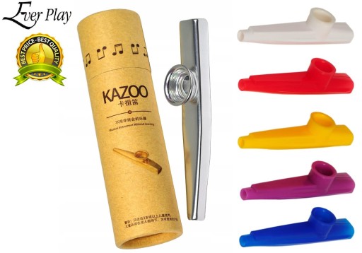 KAZOO KOV STRIEBORNÝ S POUZDROM + KAZOO HY-627