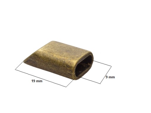 Kovový hrot na zámok 9 mm staré zlato 1 kus