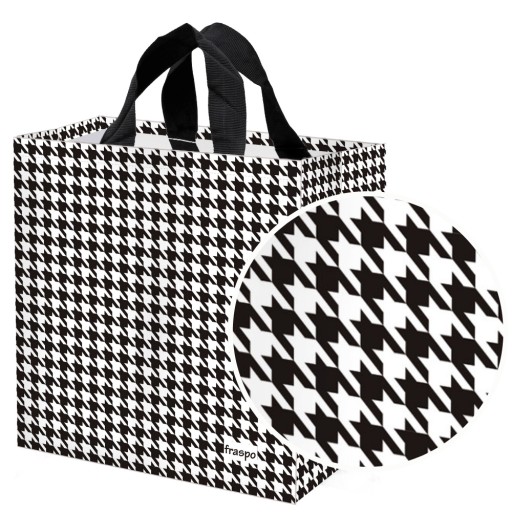 NÁKUPNÁ TAŠKA 35x20x35 Houndstooth 24L odolná sieťovina SILNÁ 1x