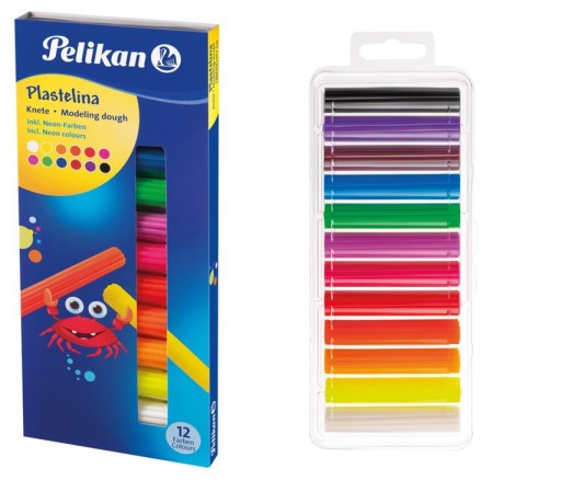 Plastelína Pelikan 12 farieb Neon