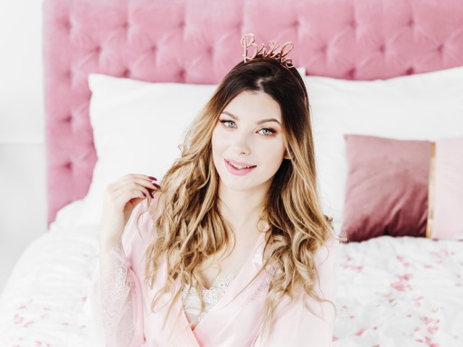 BRIDE BRIDE Čelenka na sliepky z ružového zlata